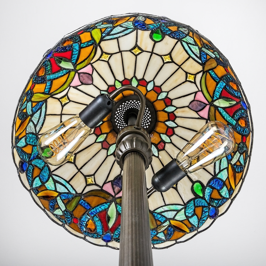 Brilagi - Lampa stojąca witrażowa Tiffany LUISA 2xE27/60W/230V