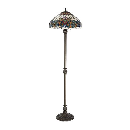 Brilagi - Lampa stojąca witrażowa Tiffany LUISA 2xE27/60W/230V