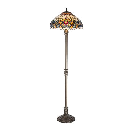 Brilagi - Lampa stojąca witrażowa Tiffany LUISA 2xE27/60W/230V