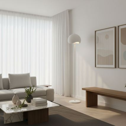 Brilagi - Lampa stojąca YONTU 1xE27/40W/230V biała