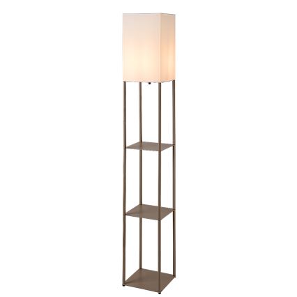 Brilagi - Lampa stojąca z półkami GRADUS 1xE27/40W/230V 150 cm szary/beżowy
