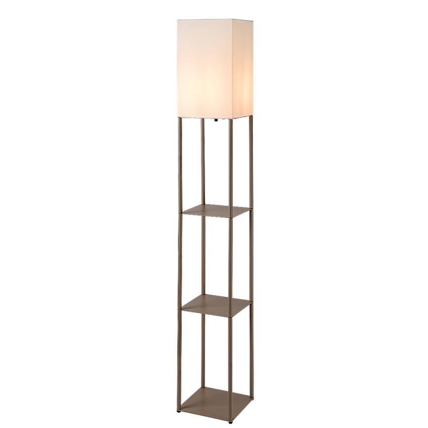 Brilagi - Lampa stojąca z półkami GRADUS 1xE27/40W/230V 150 cm szary/beżowy