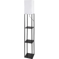 Brilagi - Lampa stojąca z półkami GRADUS 1xE27/40W/230V czarna/biała