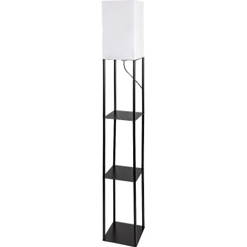 Brilagi - Lampa stojąca z półkami GRADUS 1xE27/40W/230V czarna/biała