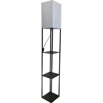 Brilagi - Lampa stojąca z półkami GRADUS 1xE27/40W/230V czarna/biała