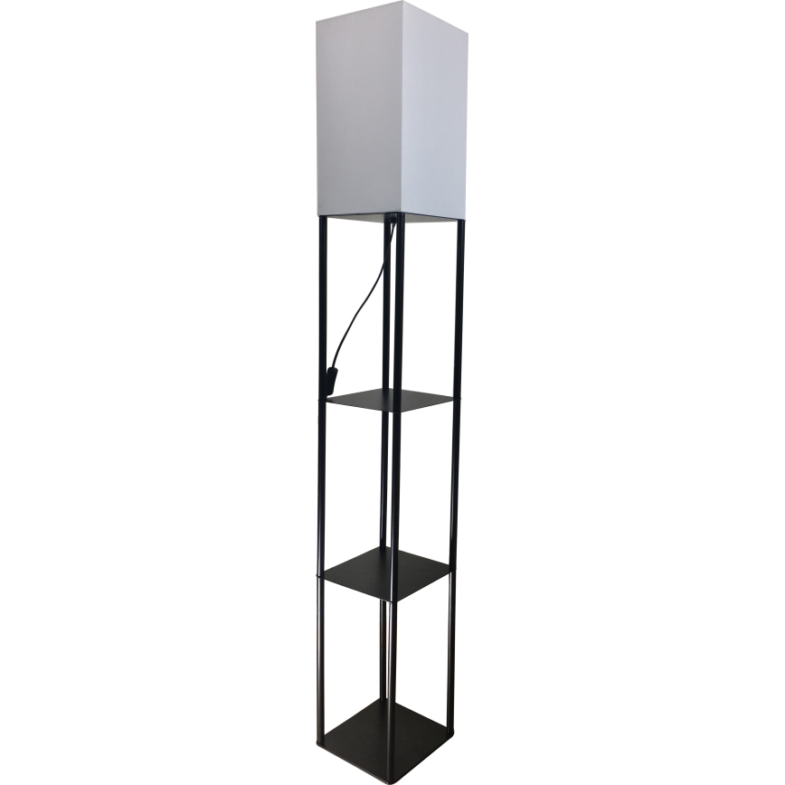 Brilagi - Lampa stojąca z półkami GRADUS 1xE27/40W/230V czarna/biała