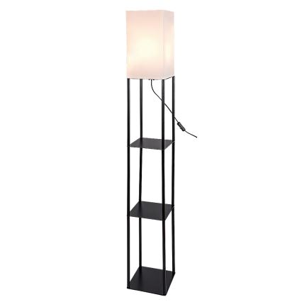 Brilagi - Lampa stojąca z półkami GRADUS 1xE27/40W/230V czarna/biała