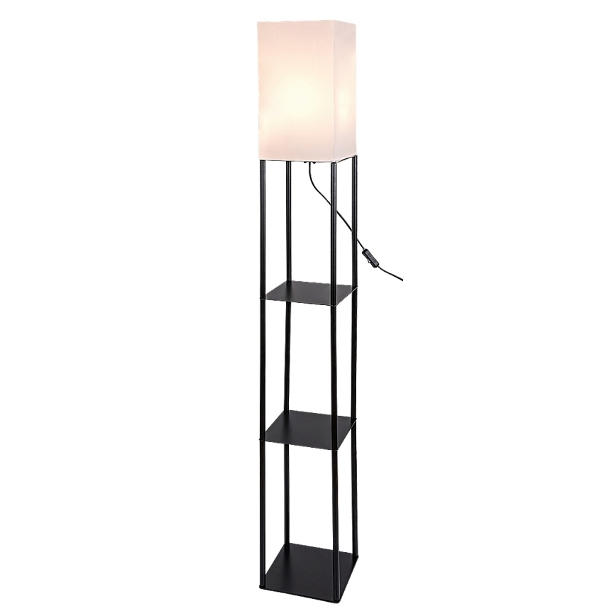 Brilagi - Lampa stojąca z półkami GRADUS 1xE27/40W/230V czarna/biała