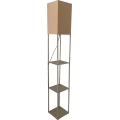 Brilagi - Lampa stojąca z półkami GRADUS 1xE27/40W/230V szary/beżowy