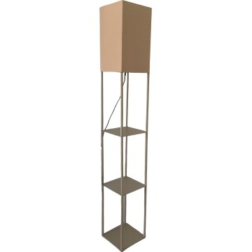 Brilagi - Lampa stojąca z półkami GRADUS 1xE27/40W/230V szary/beżowy