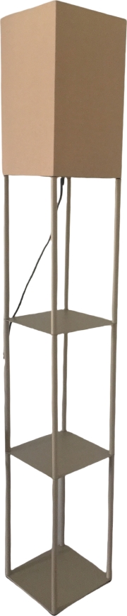 Brilagi - Lampa stojąca z półkami GRADUS 1xE27/40W/230V szary/beżowy