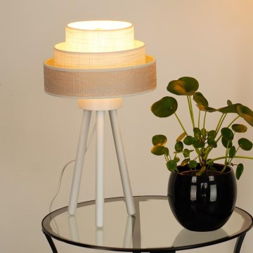 Brilagi - Lampa stołowa ALASKA LUNETA 1xE27/15W/230V szare/kremowy