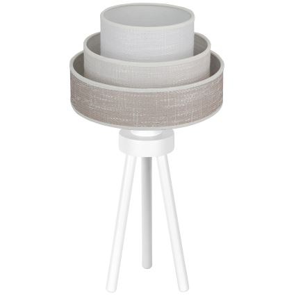 Brilagi - Lampa stołowa ALASKA LUNETA 1xE27/15W/230V szare/kremowy