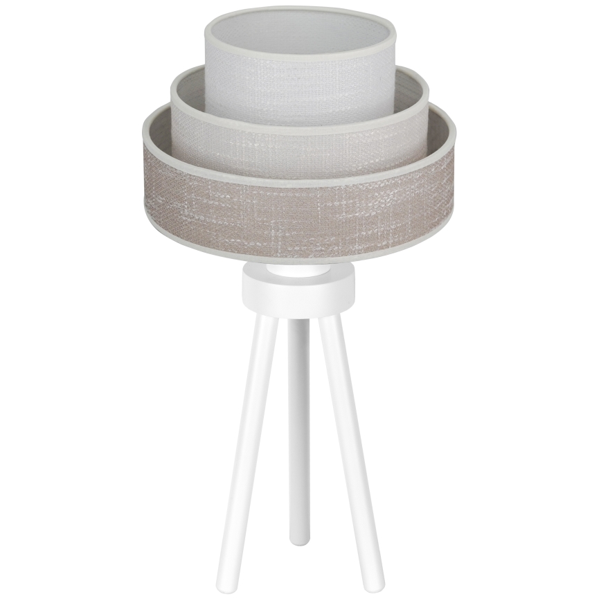 Brilagi - Lampa stołowa ALASKA LUNETA 1xE27/15W/230V szare/kremowy