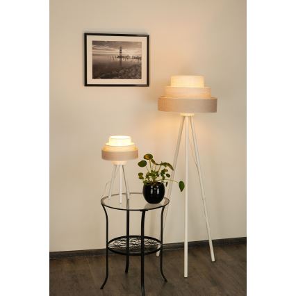 Brilagi - Lampa stołowa ALASKA LUNETA 1xE27/15W/230V szare/kremowy