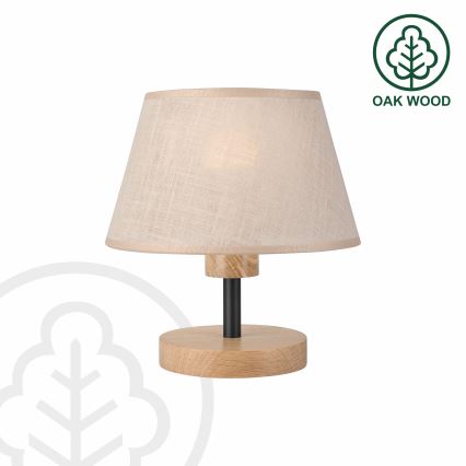Brilagi - Lampa stołowa ANTHONY 1xE27/60W/230V dąb/beżowy