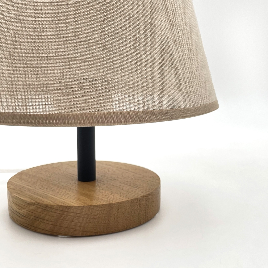 Brilagi - Lampa stołowa ANTHONY 1xE27/60W/230V dąb/beżowy