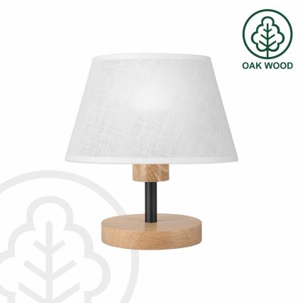 Brilagi - Lampa stołowa ANTHONY 1xE27/60W/230V dąb/biały