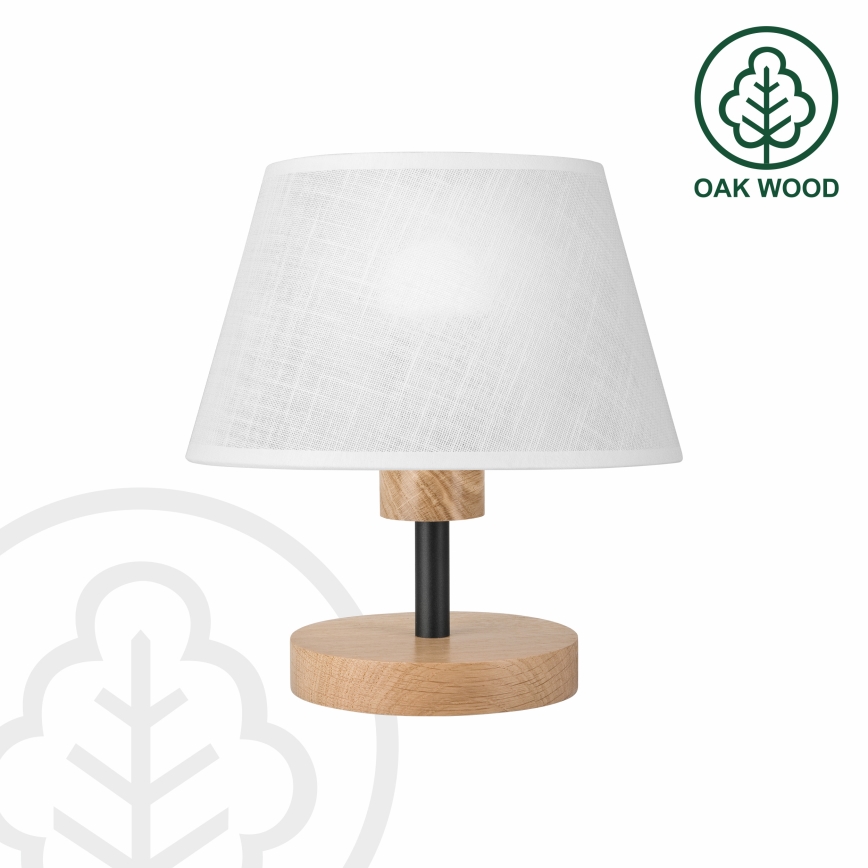 Brilagi - Lampa stołowa ANTHONY 1xE27/60W/230V dąb/biały