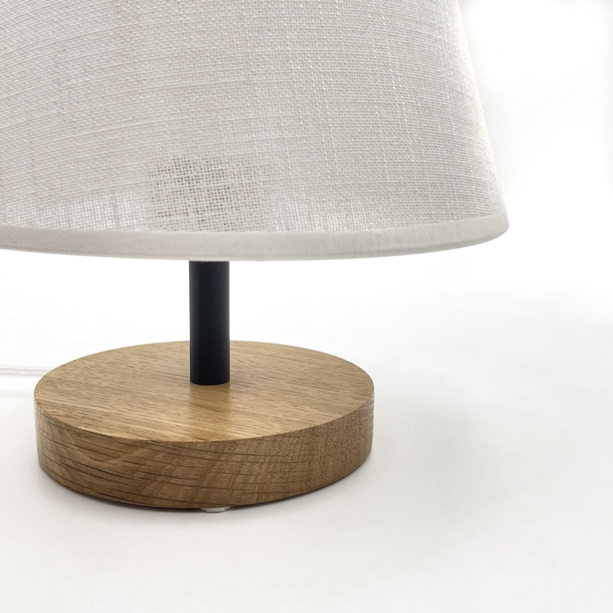 Brilagi - Lampa stołowa ANTHONY 1xE27/60W/230V dąb/biały