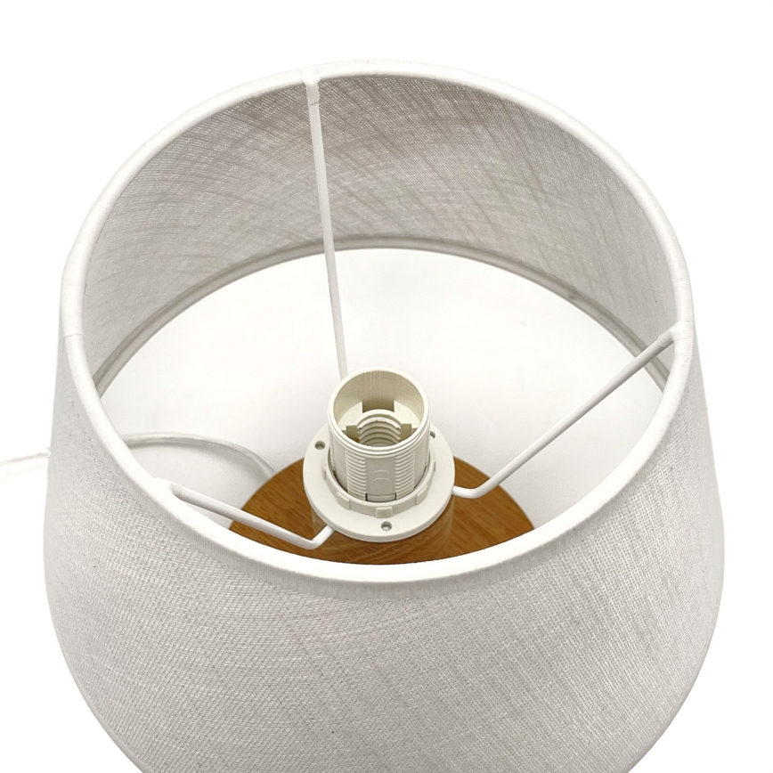 Brilagi - Lampa stołowa ANTHONY 1xE27/60W/230V dąb/biały