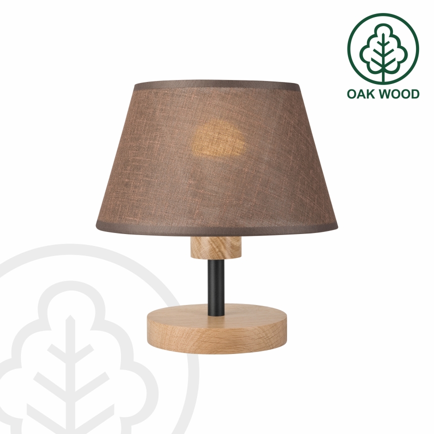 Brilagi - Lampa stołowa ANTHONY 1xE27/60W/230V dąb/brązowy