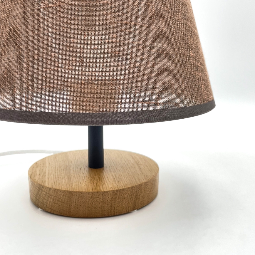 Brilagi - Lampa stołowa ANTHONY 1xE27/60W/230V dąb/brązowy