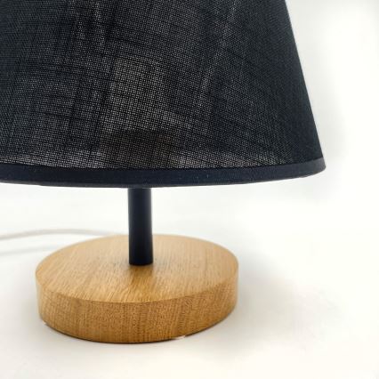 Brilagi - Lampa stołowa ANTHONY 1xE27/60W/230V dąb/czarny