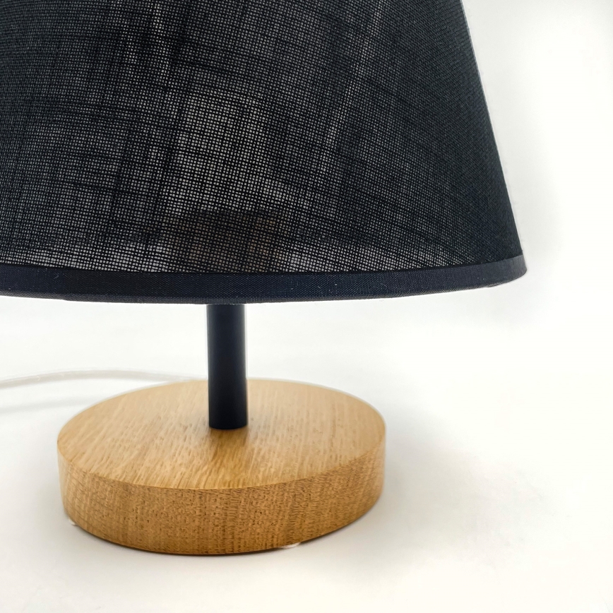 Brilagi - Lampa stołowa ANTHONY 1xE27/60W/230V dąb/czarny