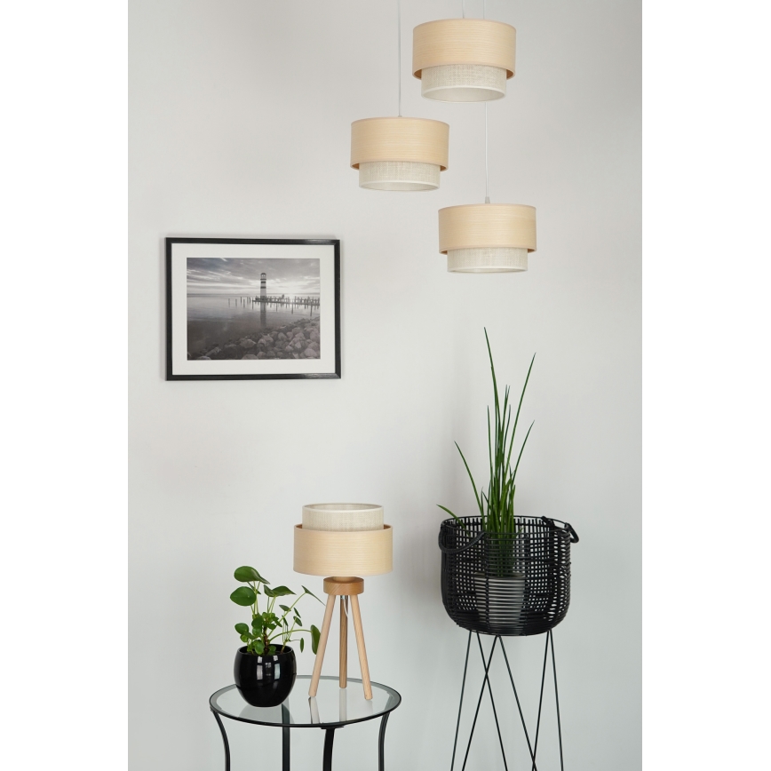 Brilagi - Lampa stołowa ARIZONA BOHO 1xE27/15W/230V beżowa