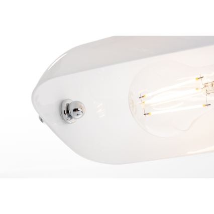 Brilagi - Lampa stołowa BANK OFFICE 1xE27/60W/230V chrom błyszcząca/biała