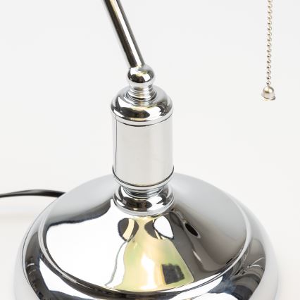 Brilagi - Lampa stołowa BANK OFFICE 1xE27/60W/230V chrom błyszczący/zielony