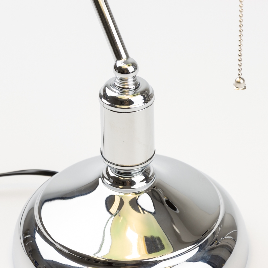 Brilagi - Lampa stołowa BANK OFFICE 1xE27/60W/230V chrom błyszczący/zielony