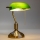 Brilagi - Lampa stołowa BANK OFFICE 1xE27/60W/230V mosiądz/zielona