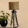 Brilagi - Lampa stołowa BOSTON ROLLER 1xE27/15W/230V słoma brązowa/złota