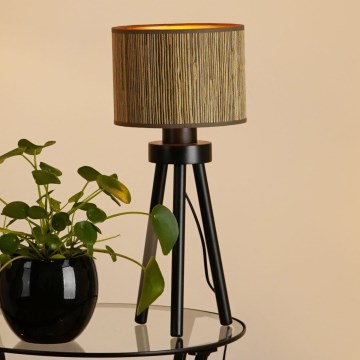 Brilagi - Lampa stołowa BOSTON ROLLER 1xE27/15W/230V słoma brązowy/złoty
