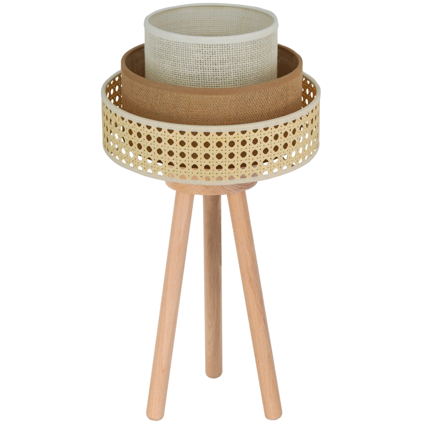 Brilagi - Lampa stołowa CEDAR LUNETA 1xE27/15W/230V beżowe/brązowe/kremowy
