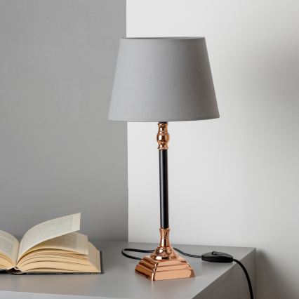 Brilagi - Lampa stołowa CERIA 1xE14/40W/230V czarna/miedziana/szara