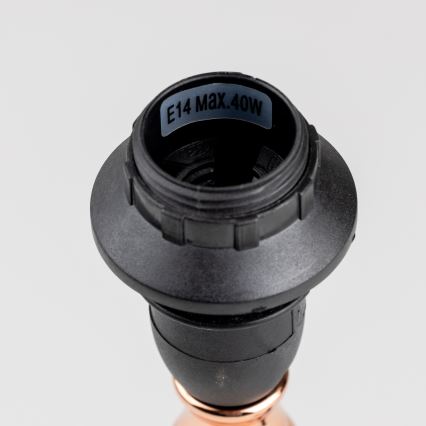 BRILAGI - Lampa stołowa CERIA 1xE14/40W/230V śr. 20,5 cm czarna/miedziana/biała