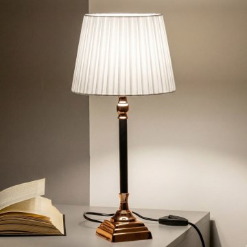 Brilagi - Lampa stołowa CERIA 1xE14/40W/230V śr. 25 cm miedziana/biała