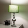 BRILAGI - Lampa stołowa CERIA 1xE27/60W/230V śr. 25 cm błyszczący chrom/zielony