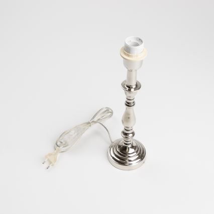 Brilagi - Lampa stołowa CERIA 1xE27/60W/230V śr. 25 cm chrom błyszczący/biały