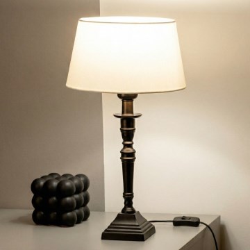 Brilagi - Lampa stołowa CERIA 1xE27/60W/230V śr. 25 cm czarna/biała