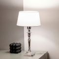 BRILAGI - Lampa stołowa CERIA 1xE27/60W/230V Śr. 25 cm srebrna/biała
