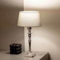 BRILAGI - Lampa stołowa CERIA 1xE27/60W/230V śr. 25 cm srebrna/szara