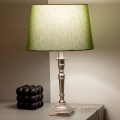 BRILAGI - Lampa stołowa CERIA 1xE27/60W/230V śr. 30 cm srebrna/zielona