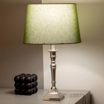 BRILAGI - Lampa stołowa CERIA 1xE27/60W/230V śr. 30 cm srebrna/zielona