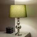 BRILAGI - Lampa stołowa CERIA 1xE27/60W/230V średnica 30 cm błyszczący chrom/zielony