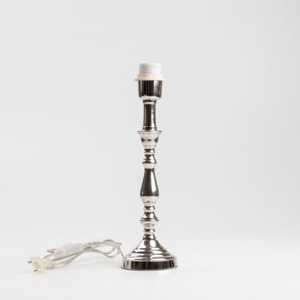 Brilagi - Lampa stołowa CERIA 1xE27/60W/230V, Ø 25 cm, błyszczący chrom/szary