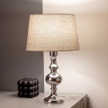 BRILAGI - Lampa stołowa CERIA 1xE27/60W/230V Ø 30 cm błyszczący chrom/szary